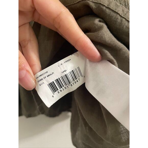 Roxy Dress Women’s Large Mini Beach Olive Green Sleeveless Relaxed Fit Surf - Picture 10 of 11